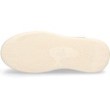 Gio+ - Beige Leren Lage Top Sneakers - Glitter Hiel - Lichtgewicht EVA-Rubber