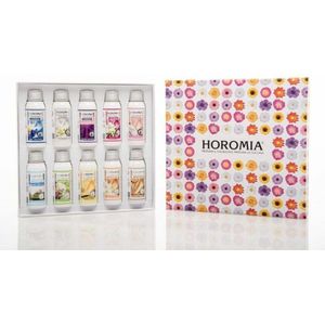 Horomia Geschenkset - Wasparfum Proefpakket - Horobox Fiori - 10x 50ml wasparfum