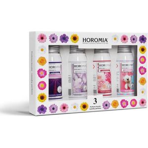 Horomia Geschenkset - Wasparfum Proefpakket - Horo 3 - 4x 50ml wasparfum