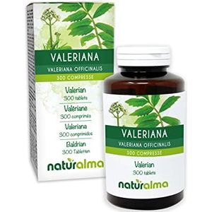 Valeriaan (Valeriana officinalis) wortels Naturalma - 150 g - 300 tabletten - Voedingssupplement - Natuurlijk en Veganistisch