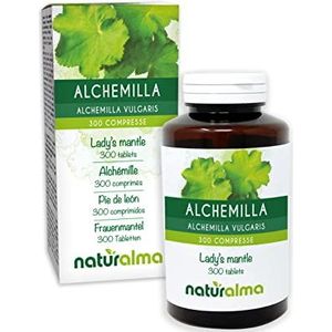 Spitslobbige Vrouwenmantel (Alchemilla vulgaris) kruid Naturalma - 150 g - 300 tabletten - Voedingssupplement - Natuurlijk en Veganistisch
