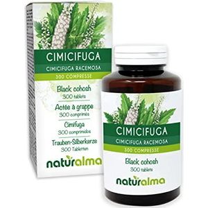 Zilverkaars (Cimicifuga racemosa of Actaea racemosa) wortelstokken Naturalma - 150 g - 300 tabletten - Voedingssupplement - Natuurlijk en Veganistisch