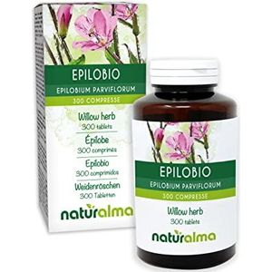 Viltige basterdwederik (Epilobium parviflorum) kruid Naturalma - 150 g - 300 tabletten - Voedingssupplement - Natuurlijk en Veganistisch