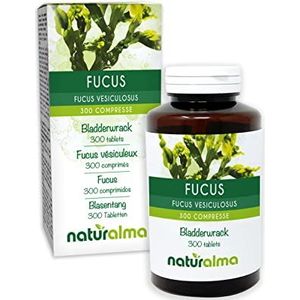 Blaaswier of Zee-eik (Fucus vesiculosus) thallus (algen) Naturalma - 150 g - 300 tabletten - Voedingssupplement - Natuurlijk en Veganistisch