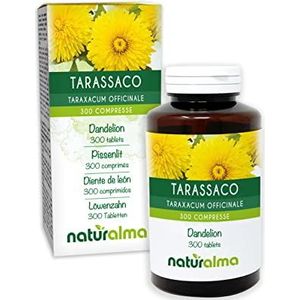 Paardenbloem (Taraxacum officinale) wortels en bladeren NATURALMA | 150 g | 300 tabletten van 500 mg | Voedingssupplement | Natuurlijk en Veganistisch