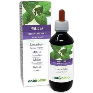 Citroenmelisse (Melissa officinalis) bladeren Alcoholvrije moedertinctuur Naturalma - Vloeibaar extract druppels 200 ml - Voedingssupplement - Veganistisch
