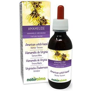 Amerikaanse toverhazelaar (Hamamelis virginiana) bladeren Alcoholvrije moedertinctuur Naturalma - Vloeibaar extract druppels 120 ml - Voedingssupplement - Veganistisch