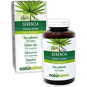 Zegepalm of Saw palmetto (Serenoa repens of Sabal serrulata) vruchten Naturalma - 150 g - 300 tabletten - Voedingssupplement - Natuurlijk en Veganistisch