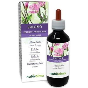 Viltige basterdwederik (Epilobium parviflorum) kruid Alcoholvrije moedertinctuur Naturalma - Vloeibaar extract druppels 200 ml - Voedingssupplement - Veganistisch