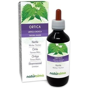 Grote brandnetel (Urtica dioica) bladeren en wortels Alcoholvrije moedertinctuur Naturalma - Vloeibaar extract druppels 200 ml - Voedingssupplement - Veganistisch