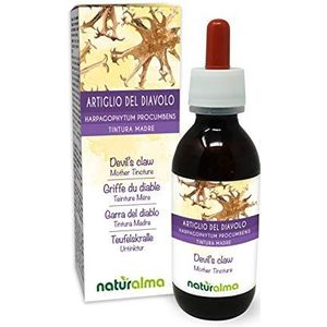Duivelsklauw (Harpagophytum procumbens) wortels Alcoholvrije moedertinctuur Naturalma - Vloeibaar extract druppels 120 ml - Voedingssupplement - Veganistisch