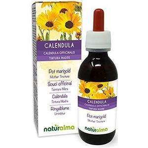 Goudsbloem (Calendula officinalis) bloemhoofdjes (bloemen) Alcoholvrije moedertinctuur Naturalma - Vloeibaar extract druppels 120 ml - Voedingssupplement - Veganistisch