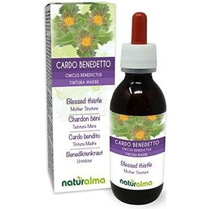 Gezegende distel (Cnicus benedictus) kruid met bloemen Alcoholvrije moedertinctuur Naturalma - Vloeibaar extract druppels 120 ml - Voedingssupplement - Veganistisch