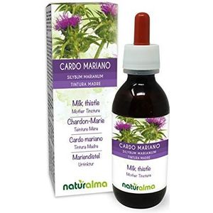 Mariadistel (silybum marianum) vruchten Alcoholvrije moedertinctuur Naturalma - Vloeibaar extract druppels 120 ml - Voedingssupplement - Veganistisch