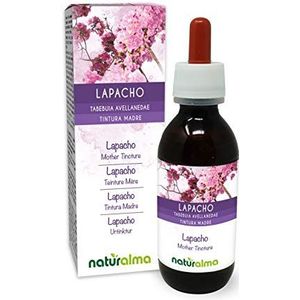 Lapacho of Pau d'arco (Tecoma curialis of Tabebuia avellanedae) schors Alcoholvrije moedertinctuur Naturalma - Vloeibaar extract druppels 120 ml - Voedingssupplement - Veganistisch