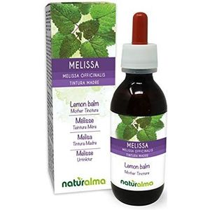 Citroenmelisse (Melissa officinalis) bladeren Alcoholvrije moedertinctuur Naturalma - Vloeibaar extract druppels 120 ml - Voedingssupplement - Veganistisch