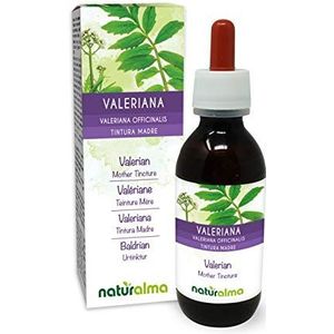 Valeriaan (Valeriana officinalis) wortels Alcoholvrije moedertinctuur Naturalma - Vloeibaar extract druppels 120 ml - Voedingssupplement - Veganistisch