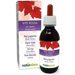 Wijnstok (Vitis vinifera) bladeren Alcoholvrije moedertinctuur Naturalma - Vloeibaar extract druppels 120 ml - Voedingssupplement - Veganistisch
