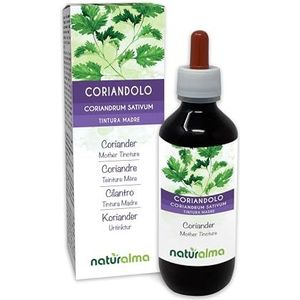 Koriander (Coriandrum sativum) vruchten Alcoholvrije moedertinctuur Naturalma | Vloeibaar extract druppels 200 ml | Voedingssupplement | Veganistisch