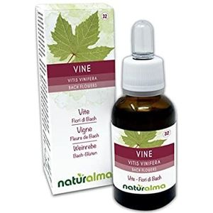 Vine of Wijnrank (Vitis vinifera) Naturalma Bloesemremedies - Druppels 30 ml - Alcoholvrij vloeibaar extract - Bloesemessences - Veganistisch en alcoholvrij