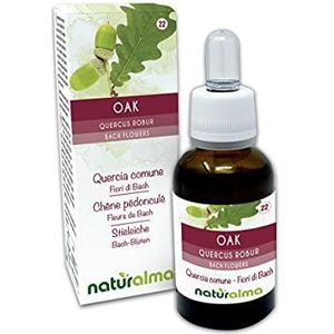 Oak of Zomereik (Quercus robur var. pedunculata) Naturalma Bloesemremedies - Druppels 30 ml - Alcoholvrij vloeibaar extract - Bloesemessences - Veganistisch en alcoholvrij
