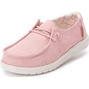 Hey Dude Wendy Youth, mocassin, linnen Cotton Candy, 31 EU, linnen Cotton Candy, 31 EU, linnen katoen snoep