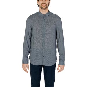 Armani Exchange - Overhemden - Grijs - Casual Shirt - Linnen