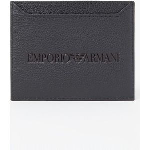 Emporio Armani, Kaarthouder met logo Zwart, Heren, Maat:ONE Size