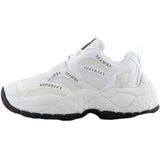 Armani Exchange Dames Vedder, Microsuede Clean Essential Look sneakers, Op. White+ op. White, 35 EU, Op White Op White, 35 EU