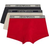 Emporio Armani - Boxershorts - 3-pack - Hoogwaardige Kwaliteit - Elastische Tailleband