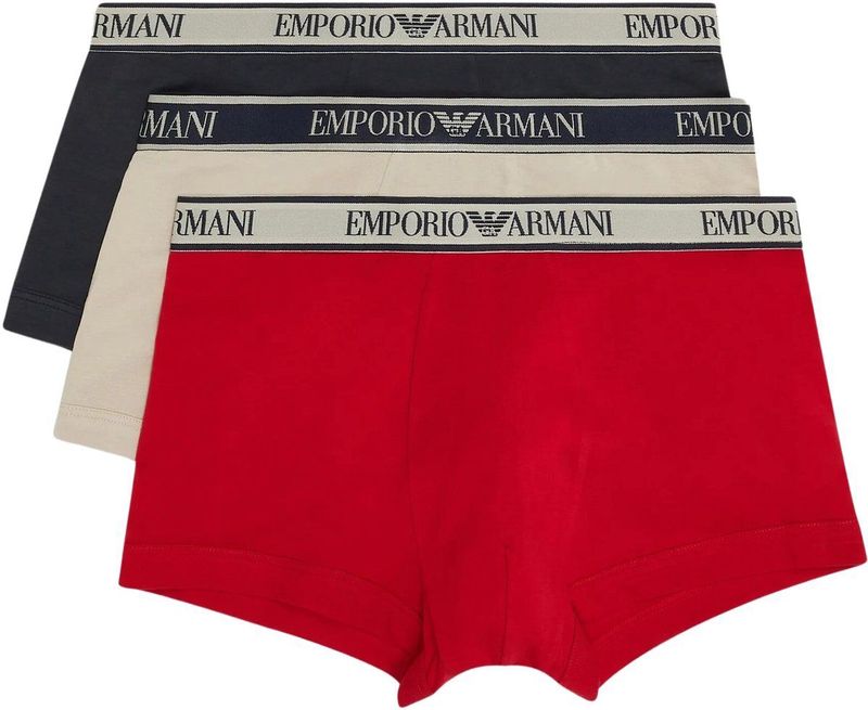 Emporio Armani - Boxershorts - 3-pack - Hoogwaardige Kwaliteit - Elastische Tailleband