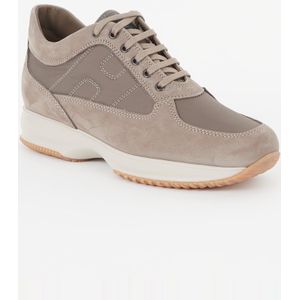 Hogan Grijze Suède Interactive Sneakers , Gray , Heren , Maat: 45 EU