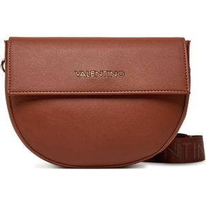 Valentino - Eco-leren Schoudertas - Bruin - Met Voorlogo