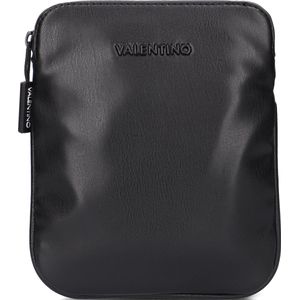 Valentino by Mario Valentino, Tassen, Heren, Zwart, ONE Size, Leer, Zwarte Reporter Tas met Rubberen Rits
