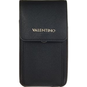 Valentino by Mario Valentino, Tassen, Heren, Zwart, ONE Size, Leer, Zwarte Leren Schoudertas
