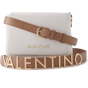 Valentino Bags Alexia Witte Crossbody Tas VBS5A806BIANCO/CUOIO