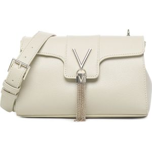 Valentino by Mario Valentino, Tassen, Dames, Beige, ONE Size, Beige Crossbody Tas met Verstelbare Band