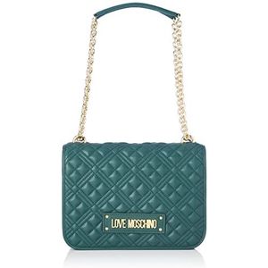 Love Moschino Gewatteerde PU fles, schouder dames, groen