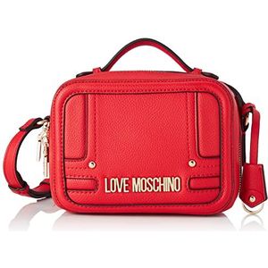 Love Moschino PU-rood, schoudertas voor dames, blauw denim
