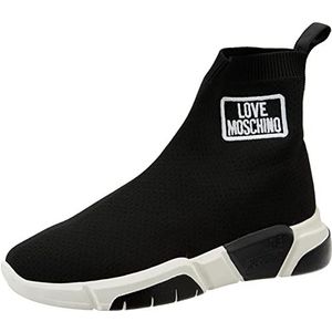 Love Moschino Sneakerd.running35 sokken, damesschoenen, zwart, 37 EU