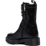Love Moschino - Veterboots - Zwart - Leer