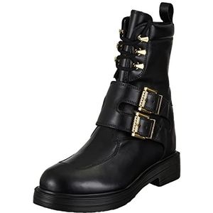 Love Moschino - Veterboots - Zwart - Leer