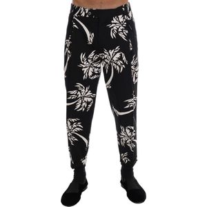 Dolce & Gabbana - Broeken - Zwart - Enkelvrij - Slim Fit - Katoen