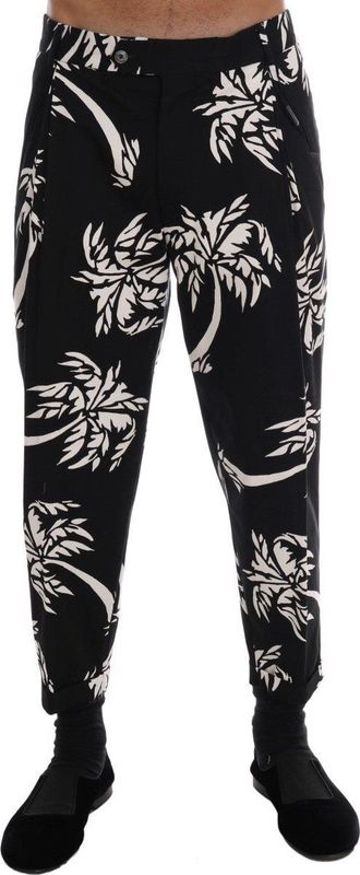 Dolce & Gabbana - Broeken - Zwart - Enkelvrij - Slim Fit - Katoen