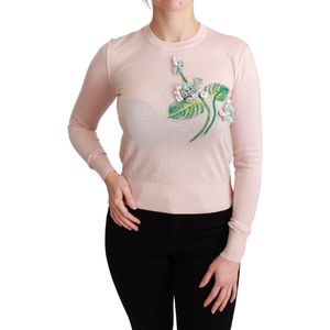 Dolce & Gabbana - Floral Cashmere Pullover - Roze - Dames