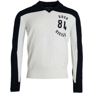 Dolce & Gabbana, Heren, Truien, Wit, Maat: XS Wol,