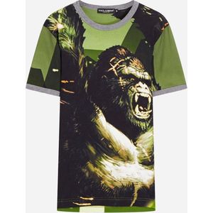 Dolce Gabbana Groen Gorilla T-Shirt