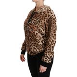 Dolce & Gabbana - TSH4420 - Hoodie - Bruin - Leopard Print