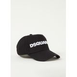 Dsquared2 Verstelbare Effen Logo Hoed , Black , Heren , Maat: ONE Size