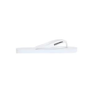 Dsquared2 Rubber flip-flops , White , Heren , Maat: 40 EU